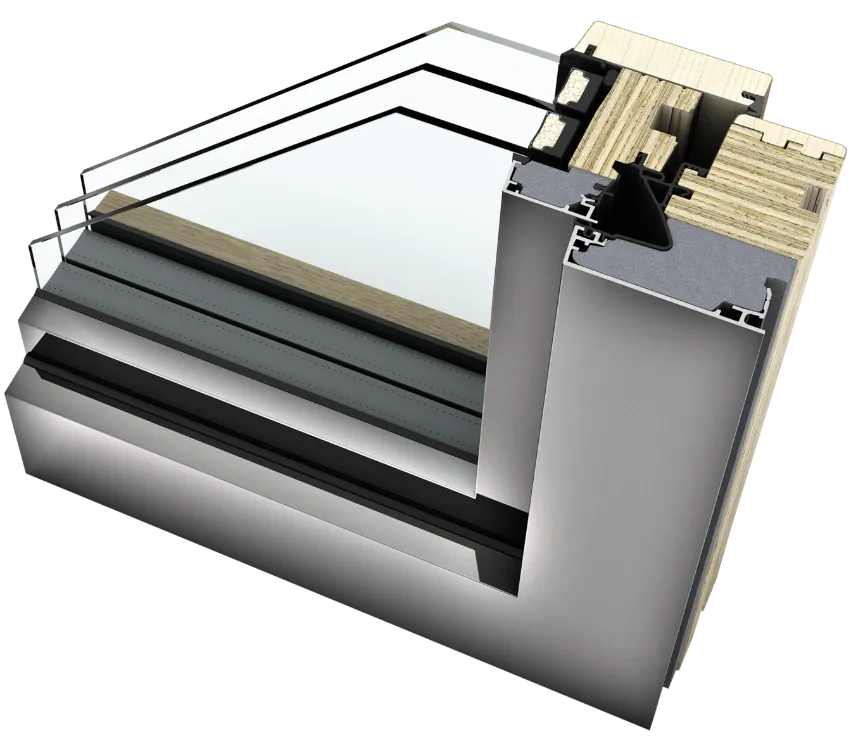 Fereastră lemn-aluminiu Home Pure | Kulttur