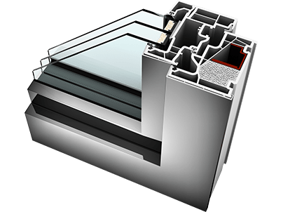 Fereastră PVC-aluminiu KF410 | Kulttur