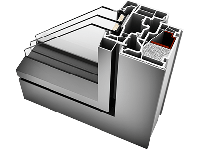 pvc aluminiu KF410 studio Internorm