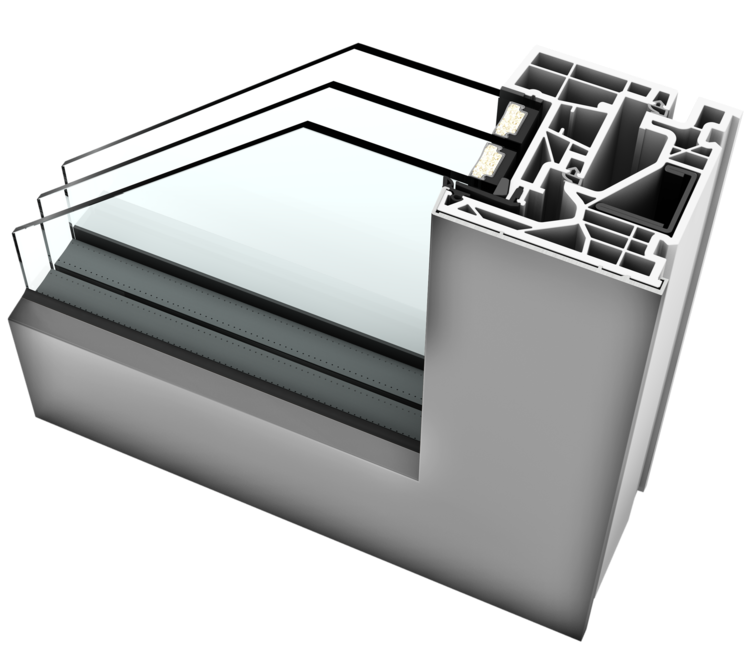 Fereastră PVC-aluminiu KF520 | Kulttur