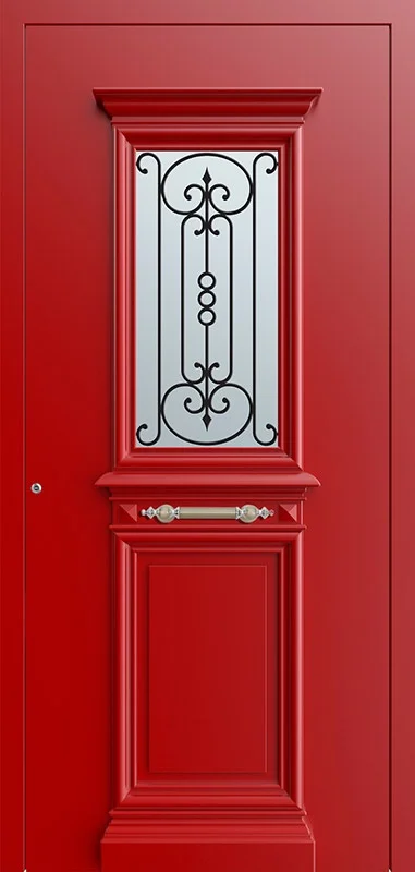 Ușă de exterior din aluminiu ST-210 RAL 3000 - Kulttur București