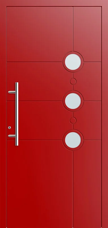 Ușă de exterior din aluminiu ST-220 RAL 3000 - Kulttur București