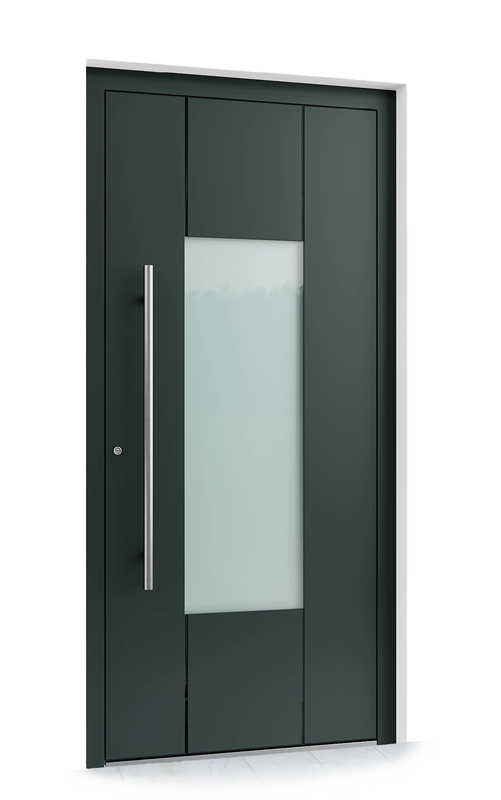 Ușă de exterior din aluminiu ST-250 RAL 5003 - Kulttur București