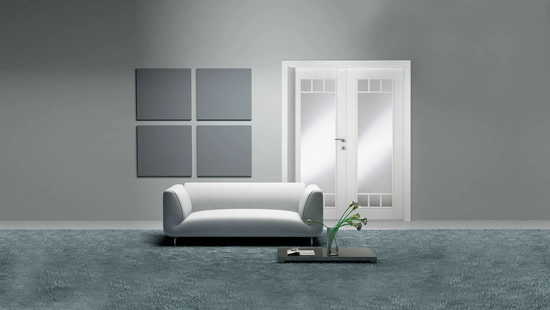 Ușă de interior vopsită alb, model Koralle