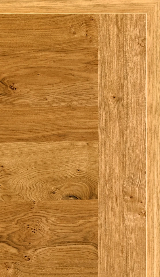 Usa de interior din lemn stratificat si furnir natural de stejar cu noduri Quirin