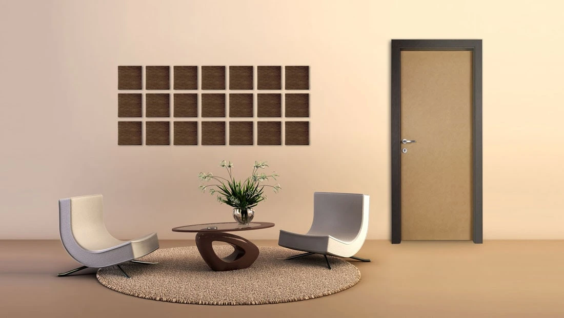 usa de interior laminata Kristall cu imitatie de piele