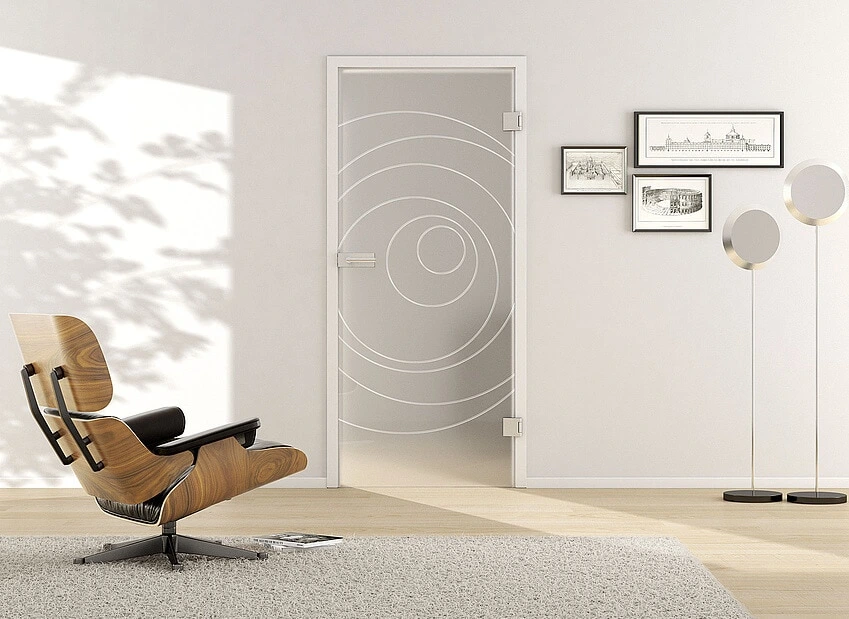 Usa din sticla securizata model Deco LD 585-twoside