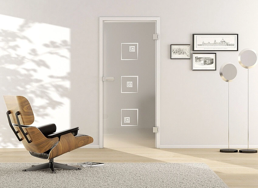 Usa din sticla securizata model Deco LD 587-twoside