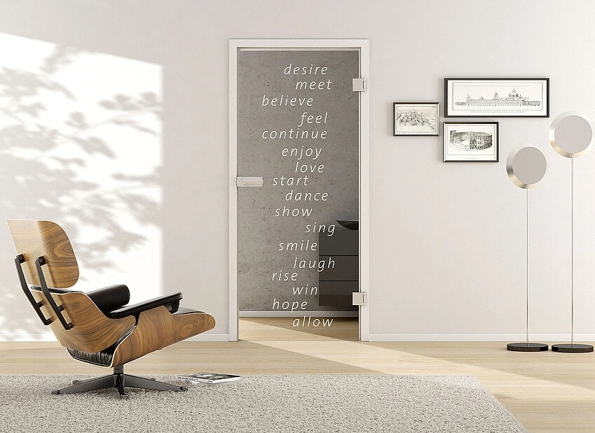 Ușă din sticlă securizată, model Typo LD 668