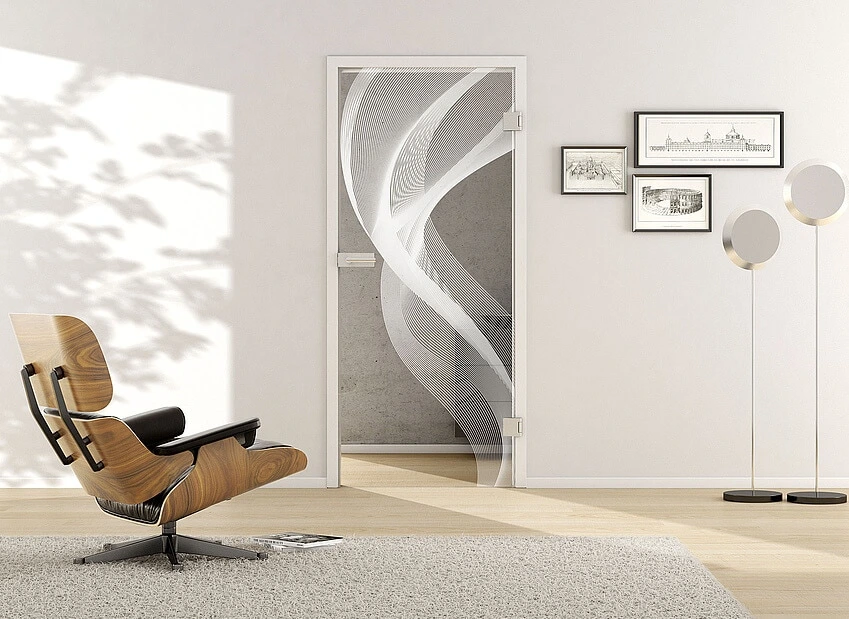 Usa de interior din sticla securizate model 3D LD 636