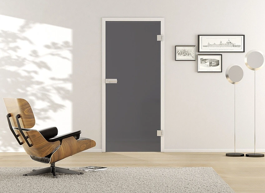 Usa de interior din sticla securizata model Frosted Grey