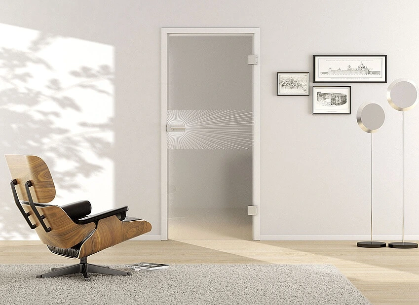 Usa de interior din sticla securizata model Lines LD 607