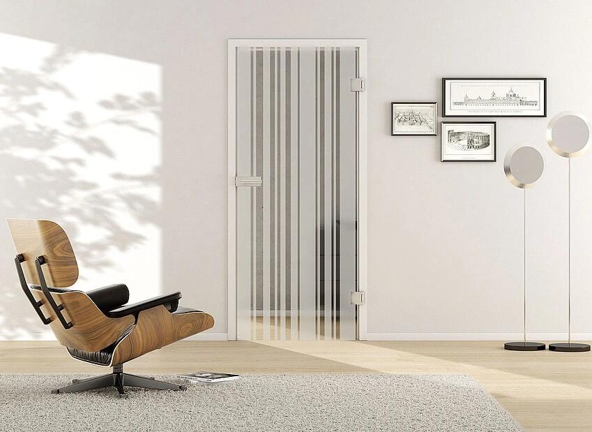 Usa de interior din sticla securizata model Lines Stick 512