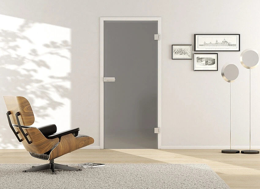 Usa de interior din sticla securizata model Satin Grey